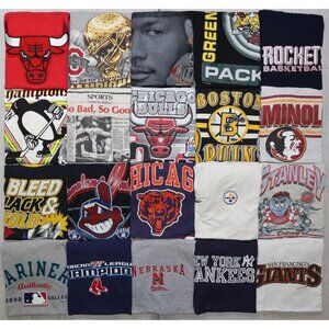 Vintage 80s 90s Sport Tees Starter  Logo 7 Promo Reseller Lot Of 20 Tees RARE